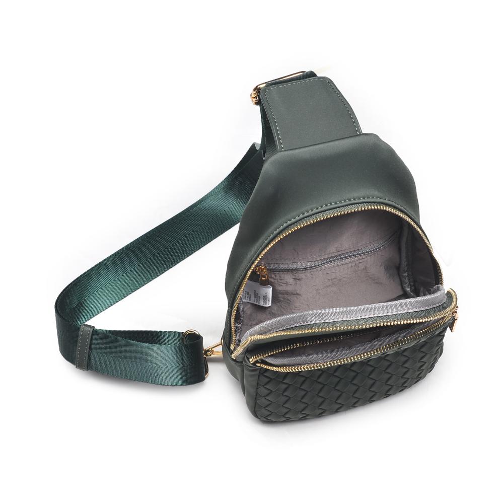 Product Image of Urban Expressions Hailey Sling Backpack 840611125521 View 8 | Olive