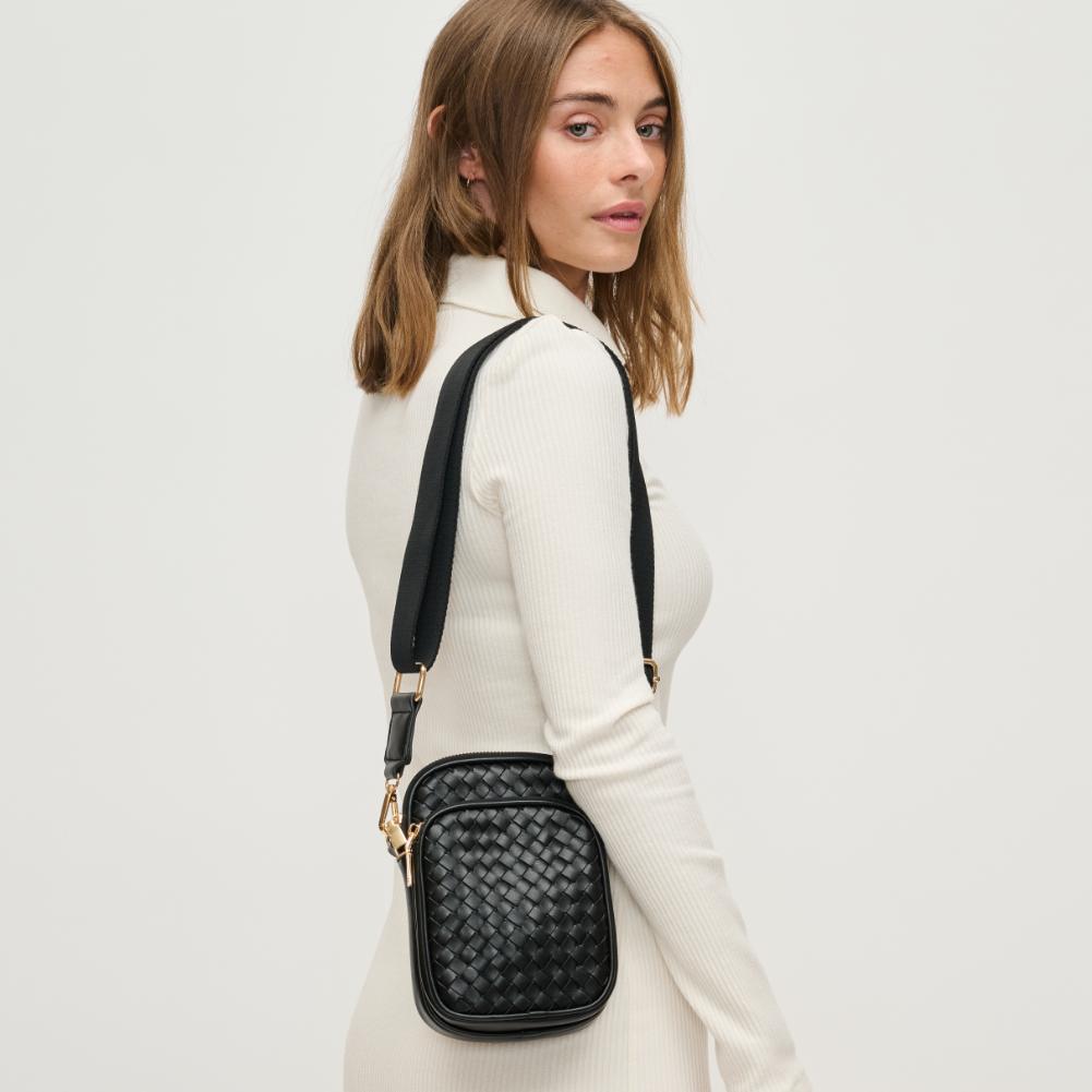 Woman wearing Black Urban Expressions Celeste Crossbody 840611134660 View 2 | Black