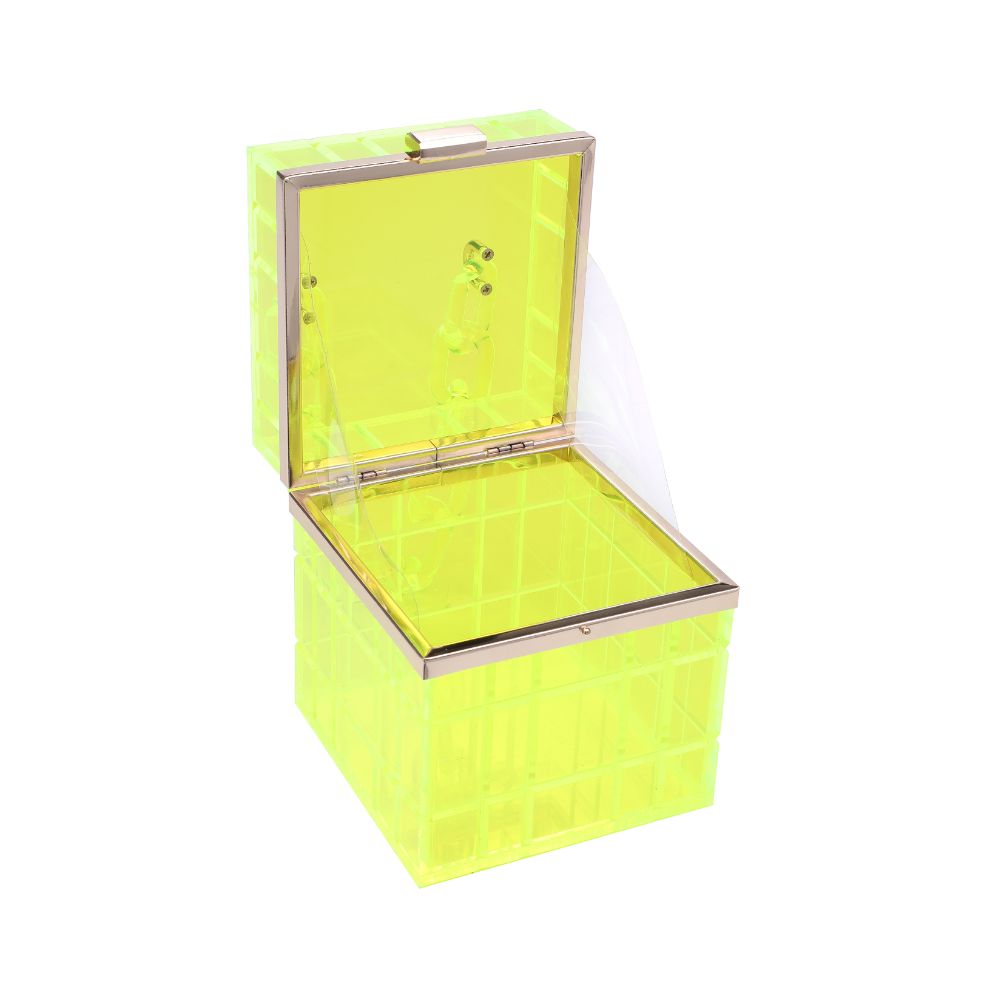 Product Image of Urban Expressions Kiari Evening Bag 840611177377 View 8 | Neon Yellow