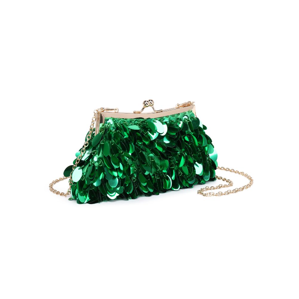 Product Image of Urban Expressions Ariana Evening Bag 840611115539 View 6 | Green