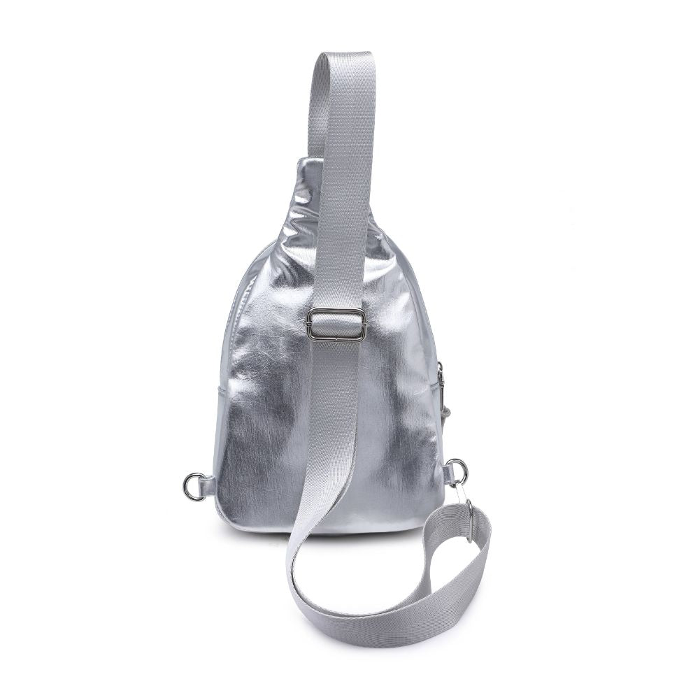 Product Image of Urban Expressions Sid Sling Backpack 840611120724 View 7 | Silver