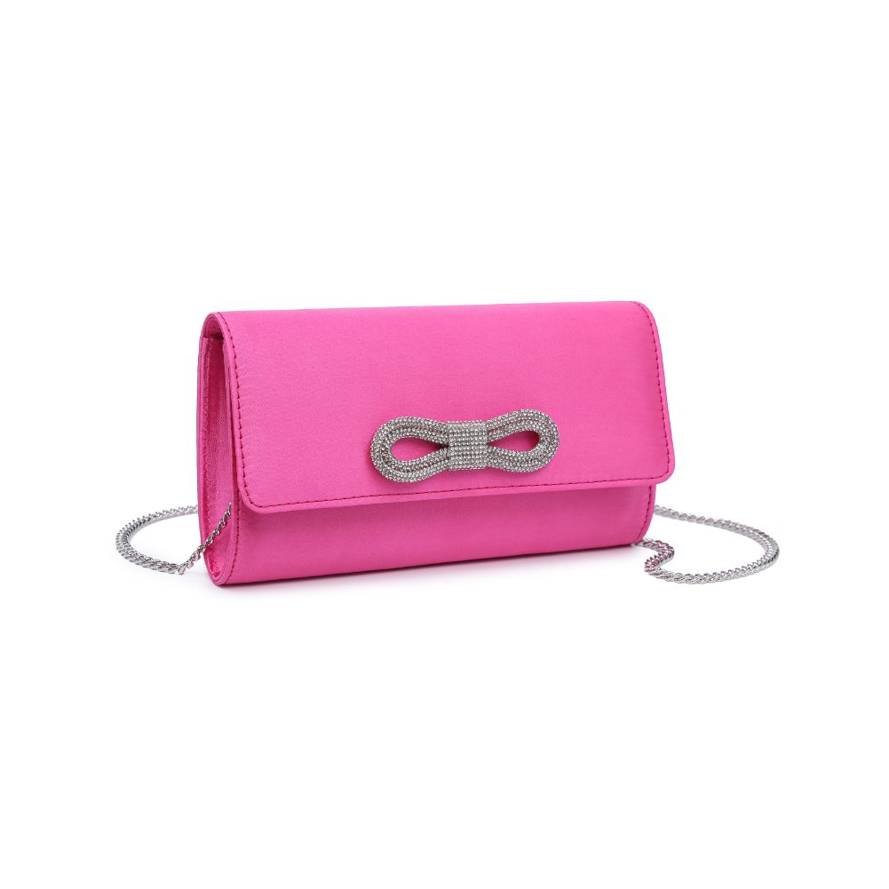 Product Image of Urban Expressions Karlie - Bow Tie Evening Bag 840611104311 View 6 | Fuchsia