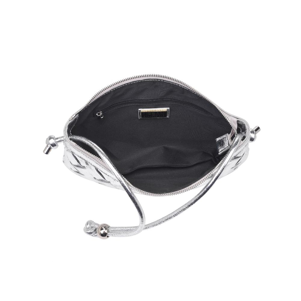 Product Image of Urban Expressions Regina Shoulder Bag 840611123619 View 8 | Silver