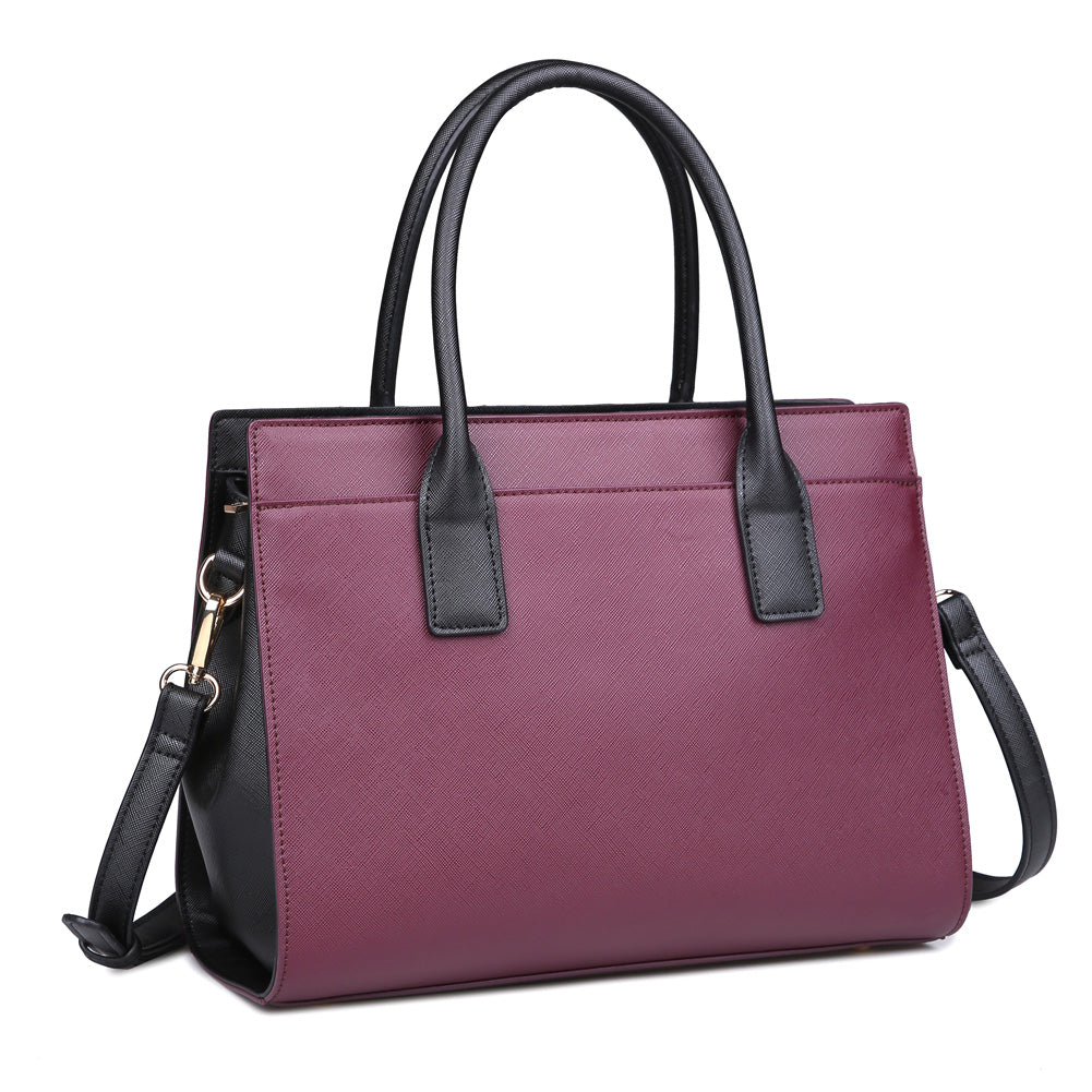 Product Image of Urban Expressions Delancey Tote NA-840611153593 View 6 | Burgundy