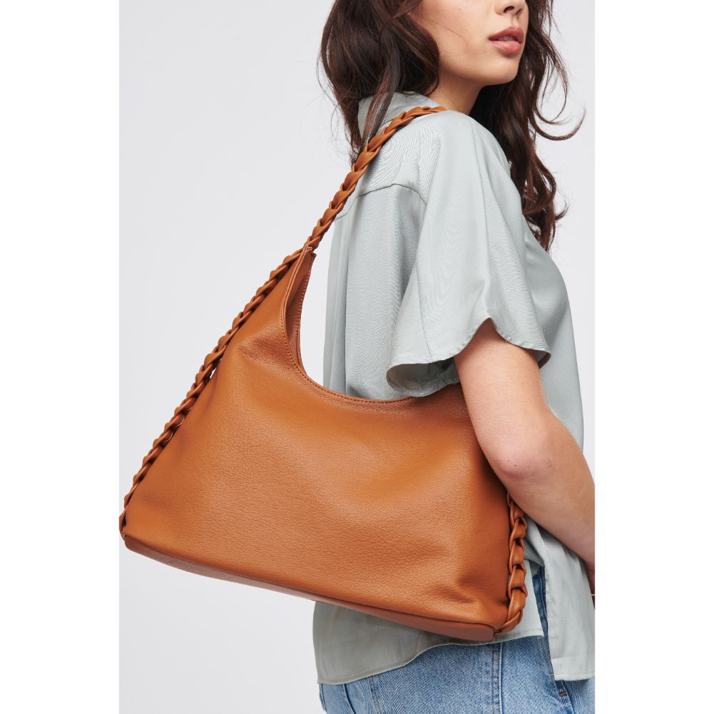 Woman wearing Tan Urban Expressions Martha Hobo 818209016735 View 4 | Tan