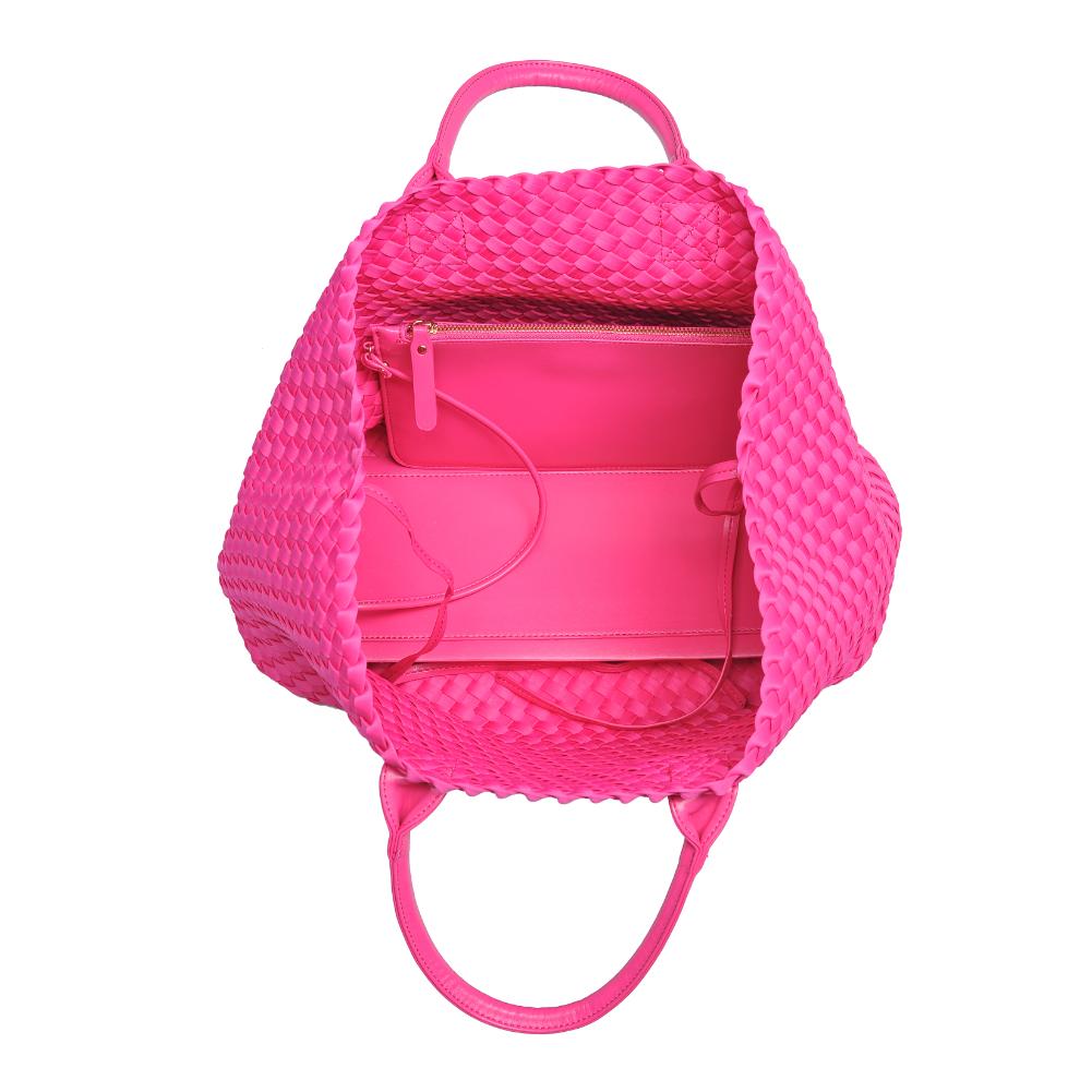 Product Image of Urban Expressions Ithaca - Woven Neoprene Tote 840611107879 View 8 | Magenta