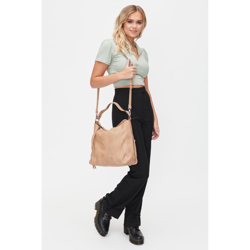 Woman wearing Natural Urban Expressions Wanda Hobo 818209011884 View 4 | Natural