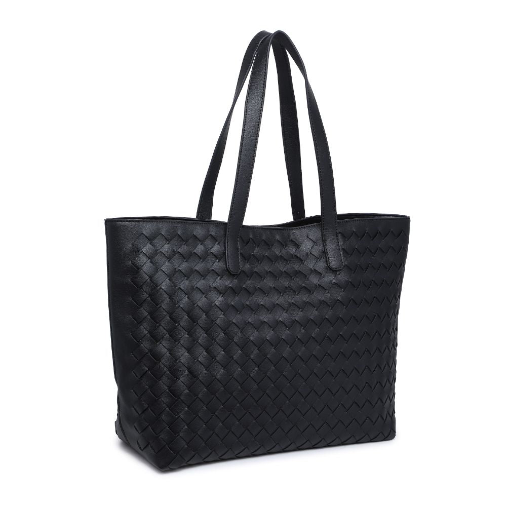 Product Image of Urban Expressions Valencia - Woven Tote 840611101600 View 6 | Black