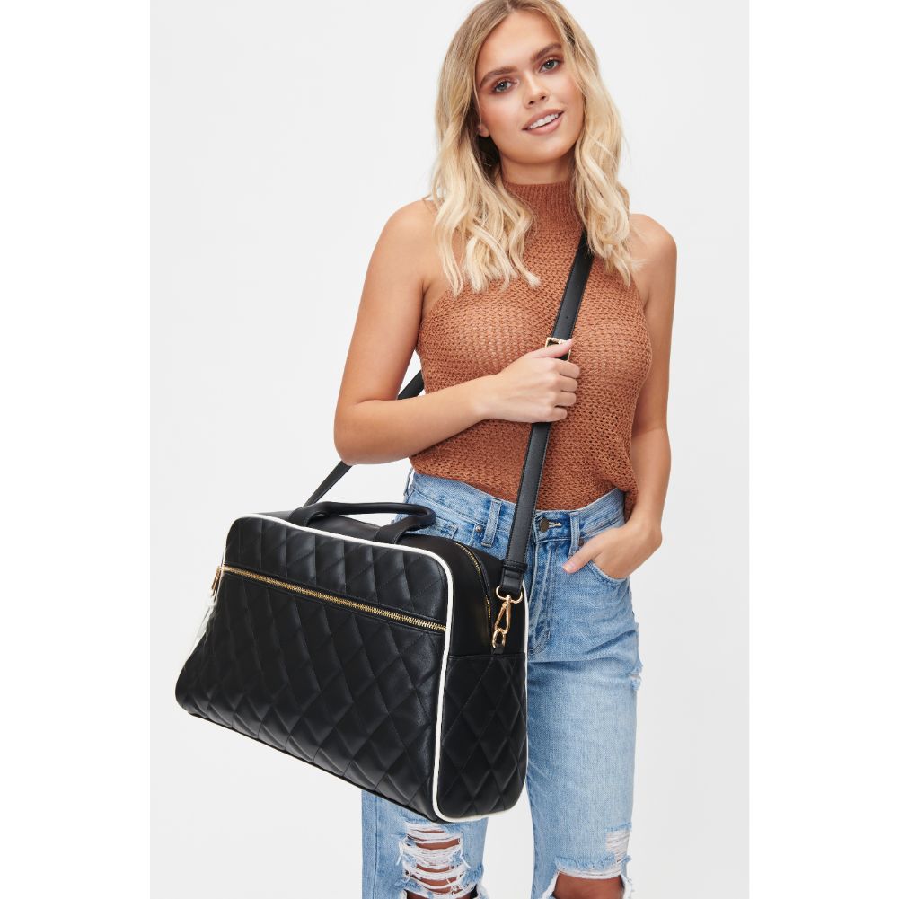 Woman wearing Black Urban Expressions Philippa Weekender 818209011402 View 2 | Black