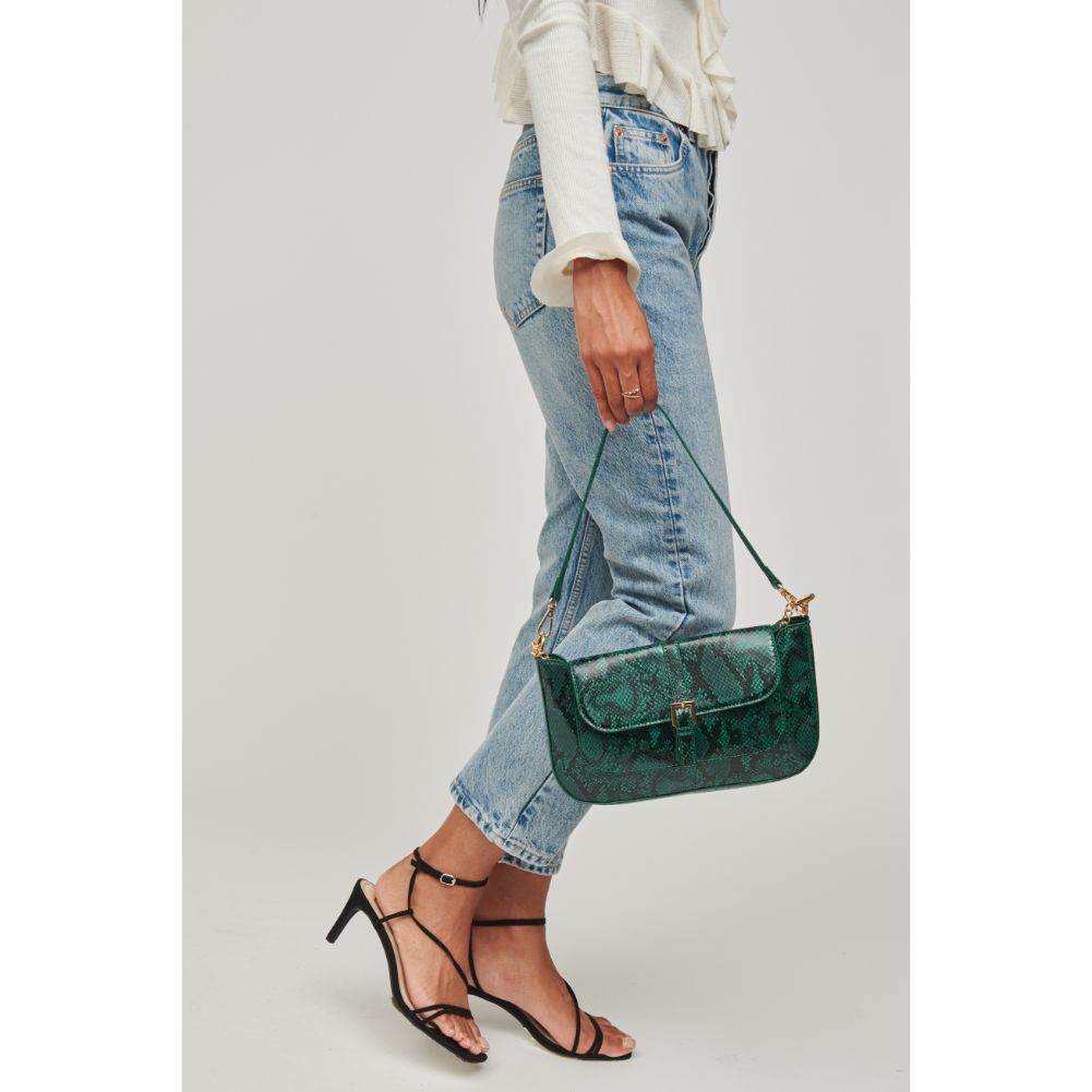 Woman wearing Green Urban Expressions Alexandra Shoulder Bag 840611182913 View 2 | Green