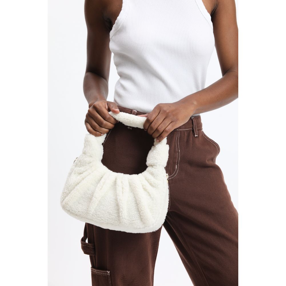 Woman wearing Ivory Urban Expressions Terri Crossbody 840611113771 View 2 | Ivory