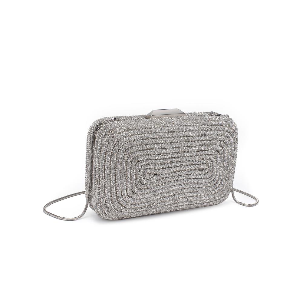 Product Image of Urban Expressions Shireen Evening Bag 840611193933 View 6 | Silver