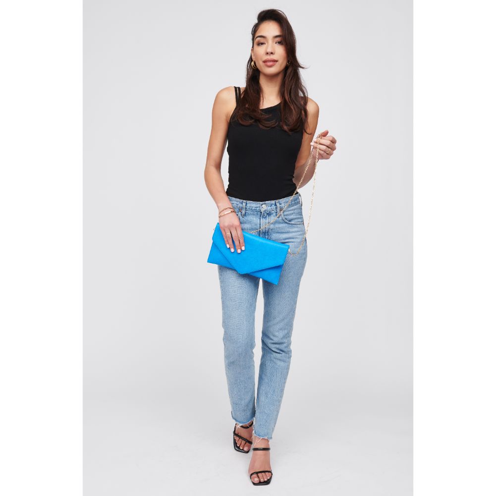 Woman wearing Azure Urban Expressions Izzy Clutch 840611100290 View 3 | Azure