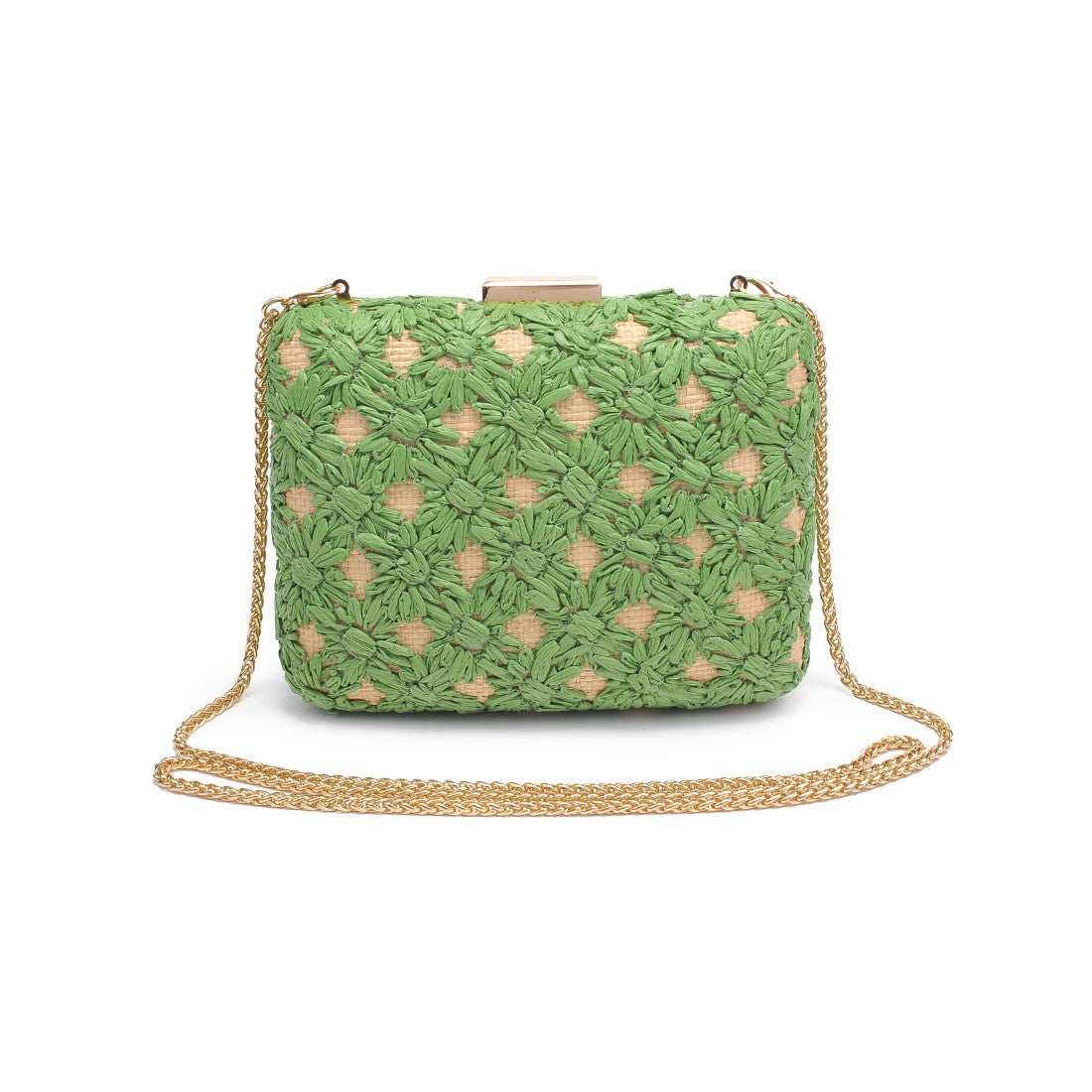 Product Image of Urban Expressions Samantha Evening Bag 840611149350 View 7 | Green Natural