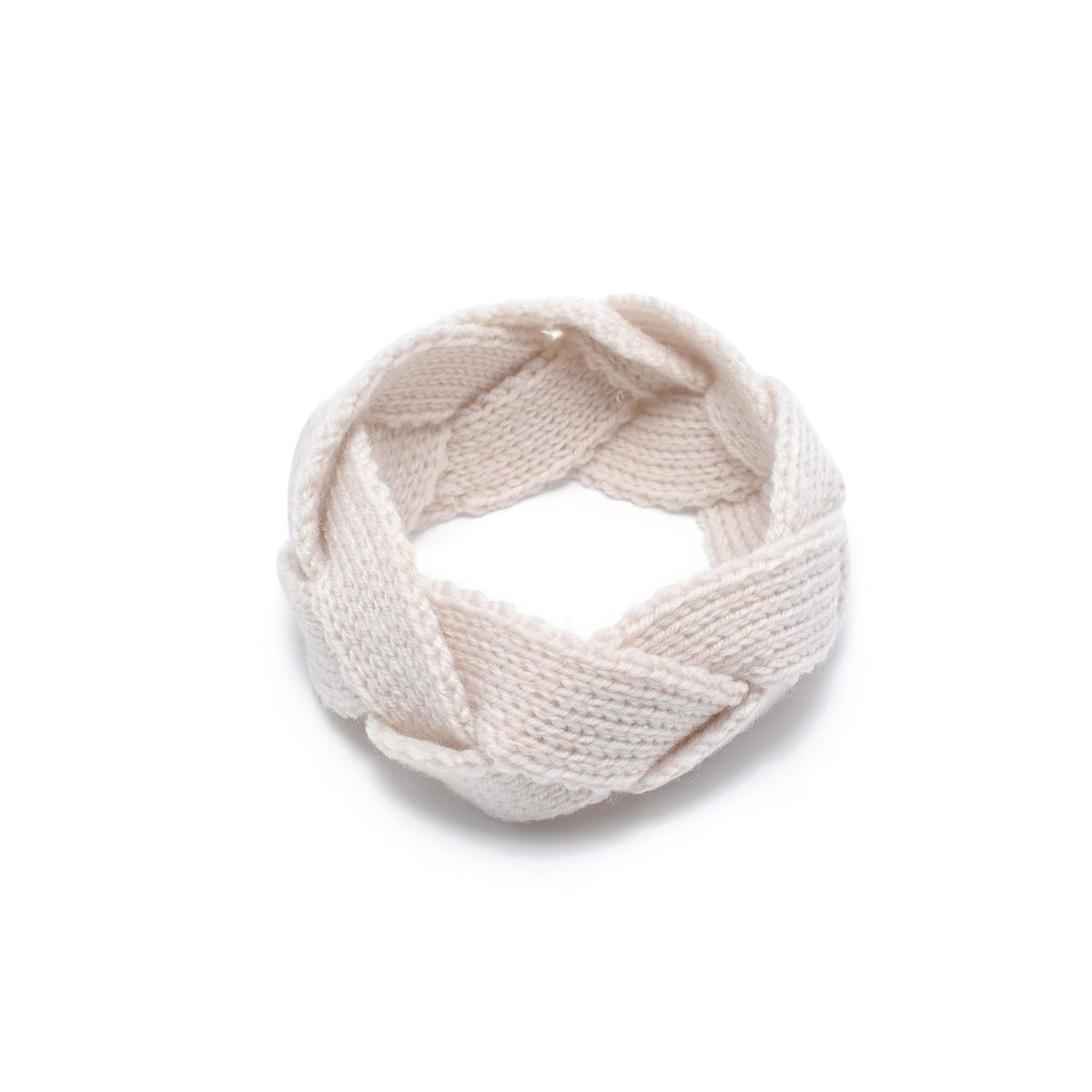 Product Image of Urban Expressions Woven Knitted Headband Headband 818209014946 View 6 | Ivory