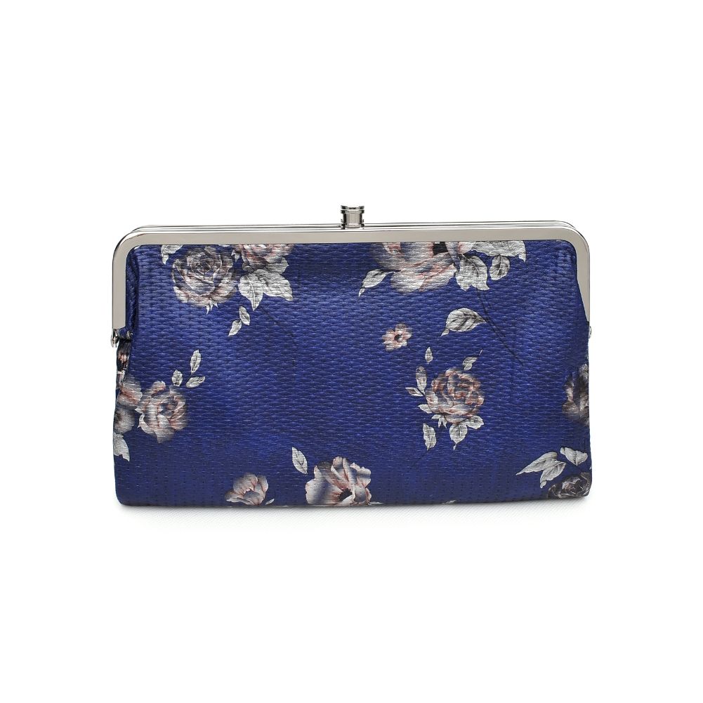 Product Image of Urban Expressions Sandra Floral Wallet 840611151667 View 7 | Navy