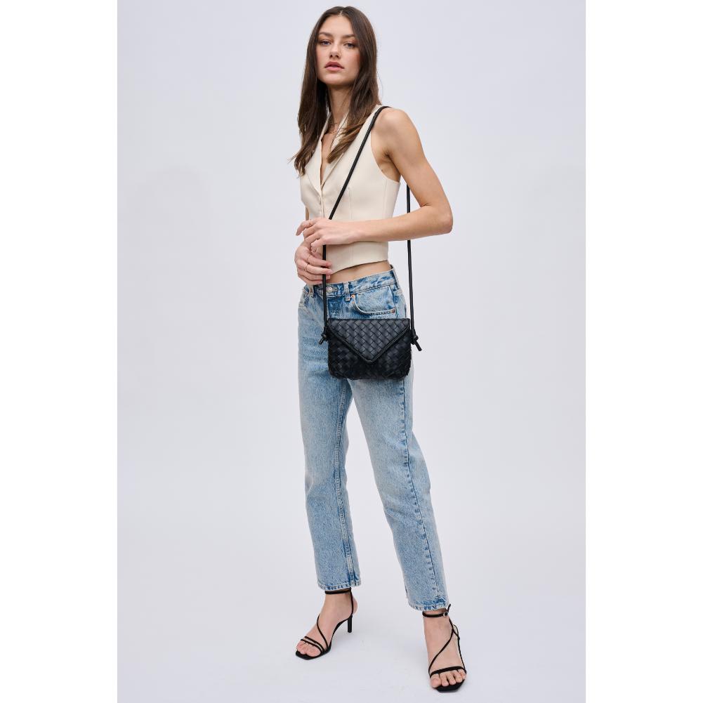 Woman wearing Black Urban Expressions Kylo Crossbody 840611124388 View 2 | Black