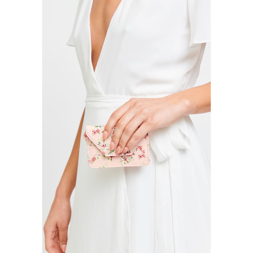 Woman wearing Ballet Urban Expressions Gia - Floral Card Holder 840611181855 View 1 | Ballet