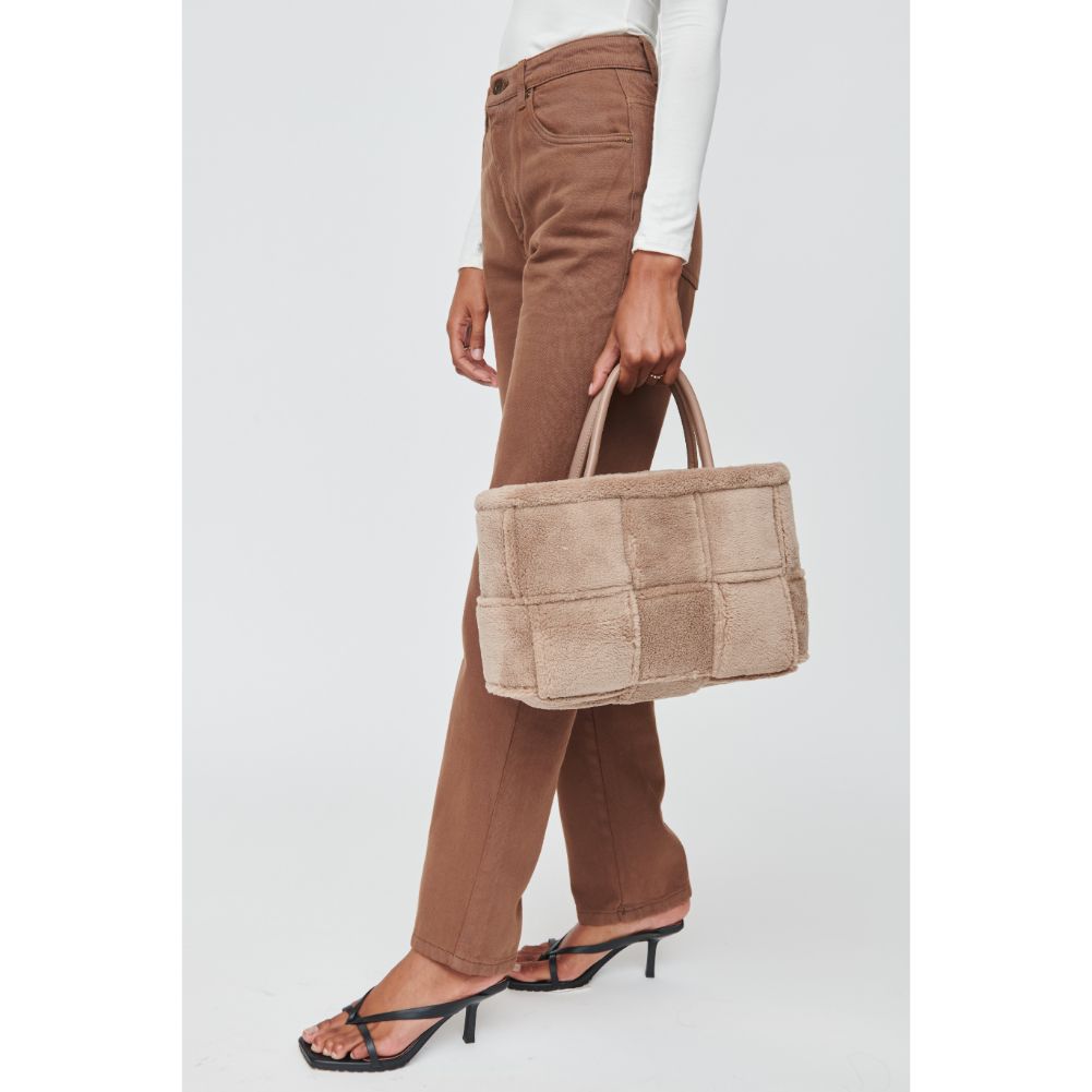 Woman wearing Natural Urban Expressions Malvina Tote 840611102683 View 3 | Natural