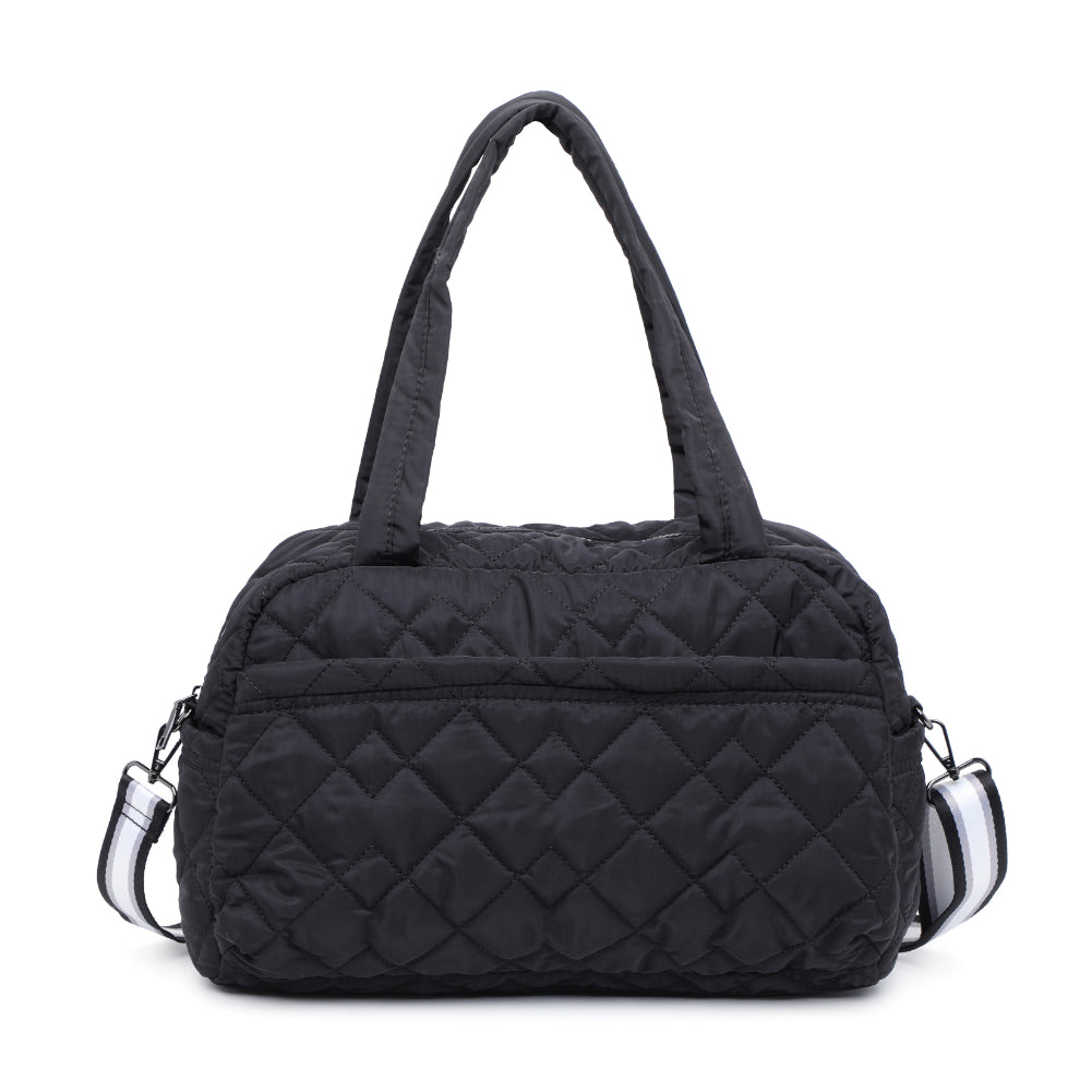 Product Image of Urban Expressions Spencer - Quilted Nylon Weekender 840611184252 View 5 | Black