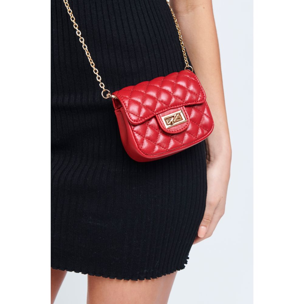 Woman wearing Red Urban Expressions Amie Crossbody 840611175212 View 2 | Red