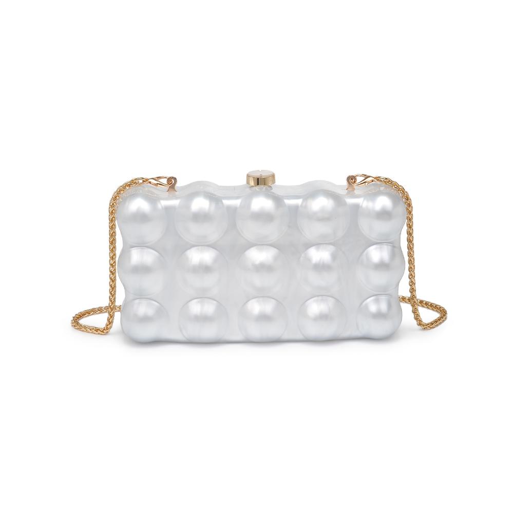 Product Image of Urban Expressions Waverly Evening Bag 840611132697 View 5 | Ivory