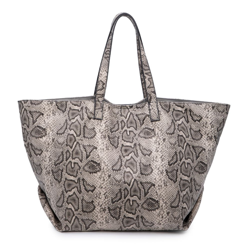 Product Image of Urban Expressions Mylah Tote 840611176448 View 7 | Black White