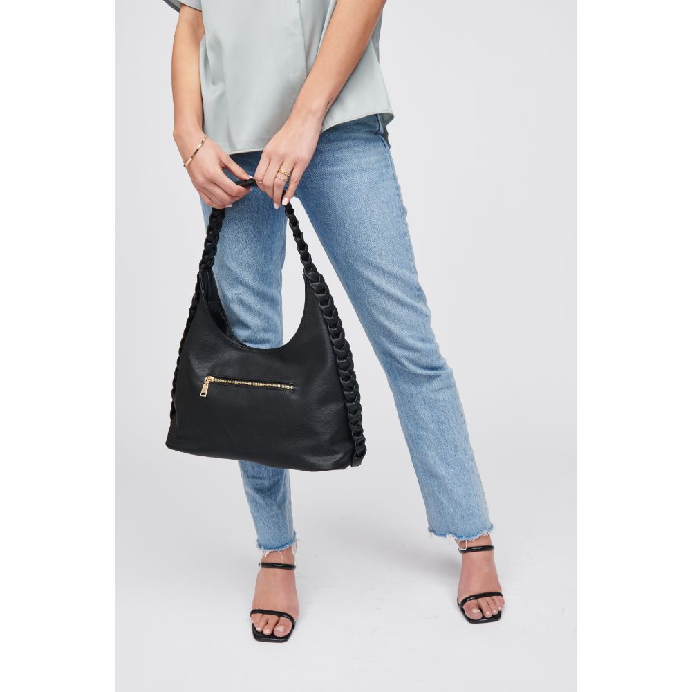 Woman wearing Black Urban Expressions Martha Hobo 818209016728 View 1 | Black