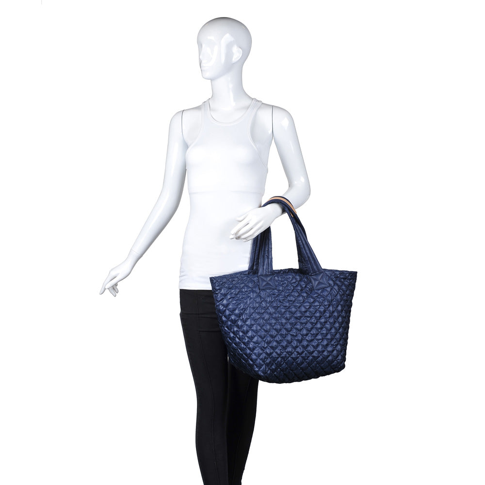 Woman wearing Navy Urban Expressions Breakaway Tote 840611148957 View 1 | Navy