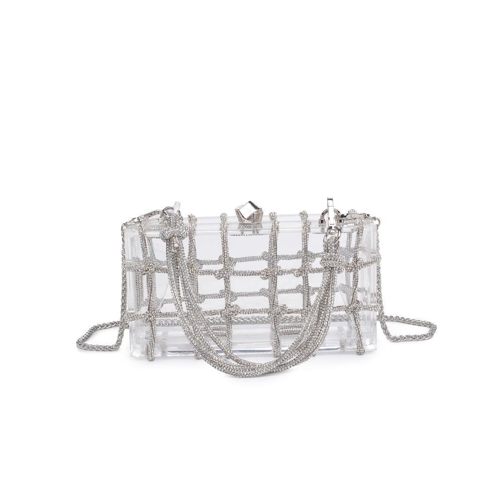 Product Image of Urban Expressions Ziggy Evening Bag 840611106520 View 5 | Silver