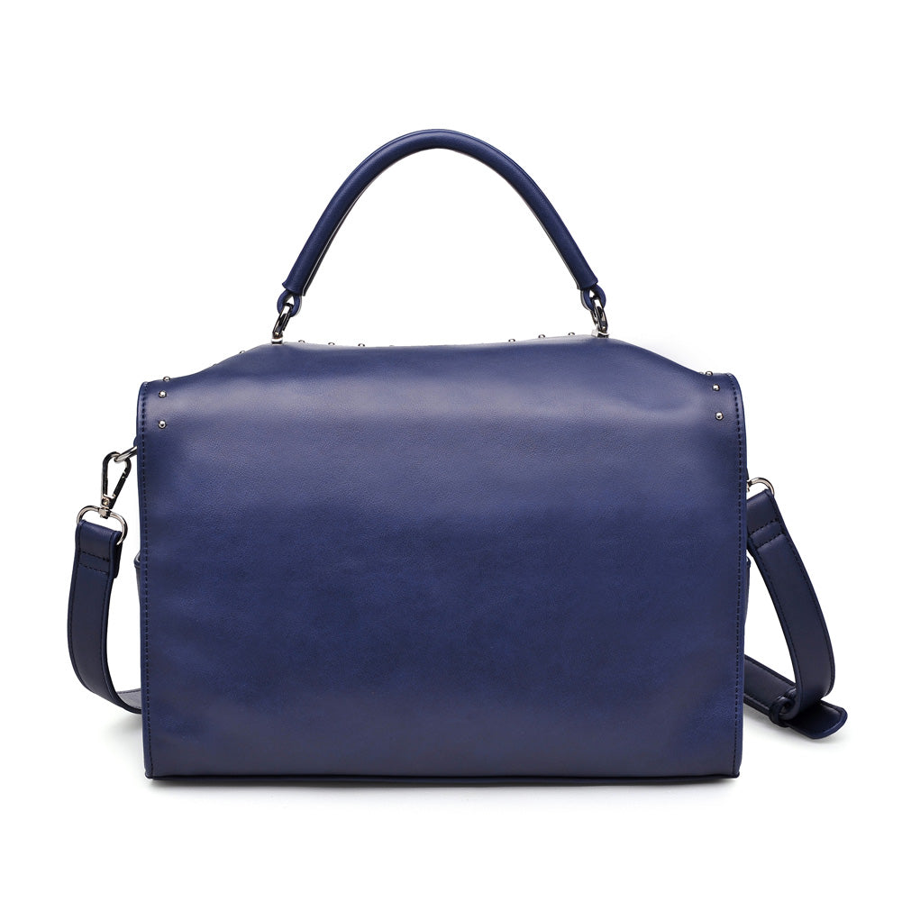 Product Image of Urban Expressions Madden Satchel 840611153746 View 7 | Navy