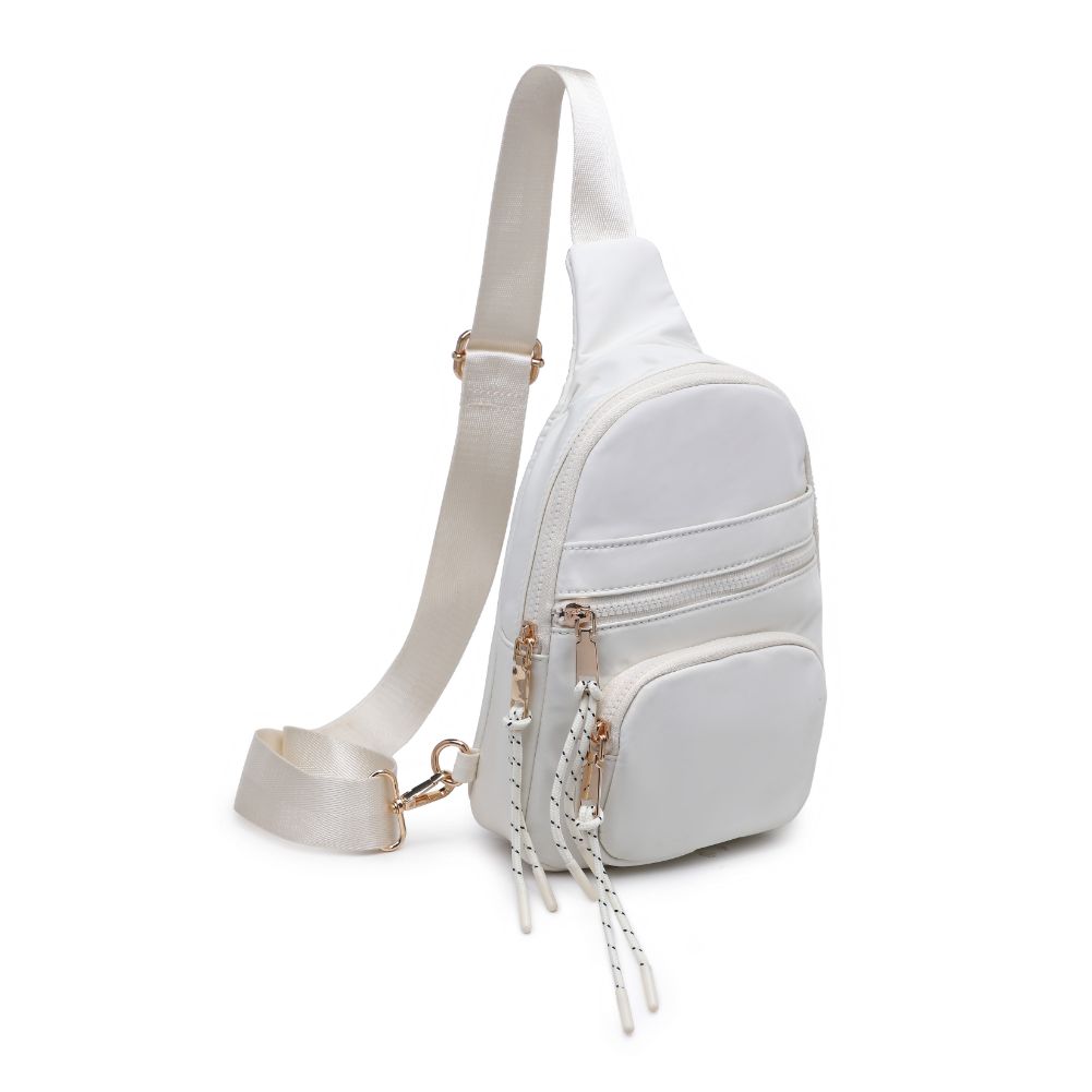 Product Image of Urban Expressions Sid Sling Backpack 840611120700 View 6 | Ivory