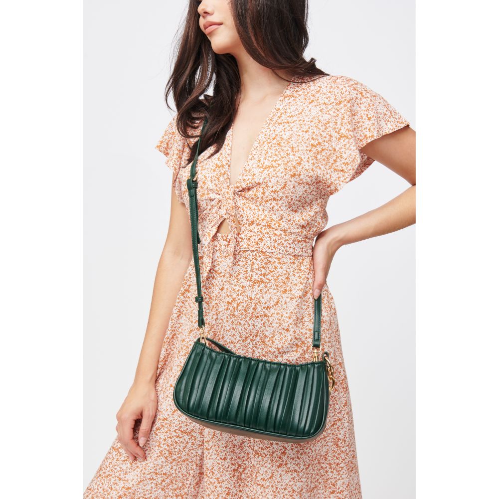 Woman wearing Forest Urban Expressions Pamela Crossbody 840611184894 View 2 | Forest