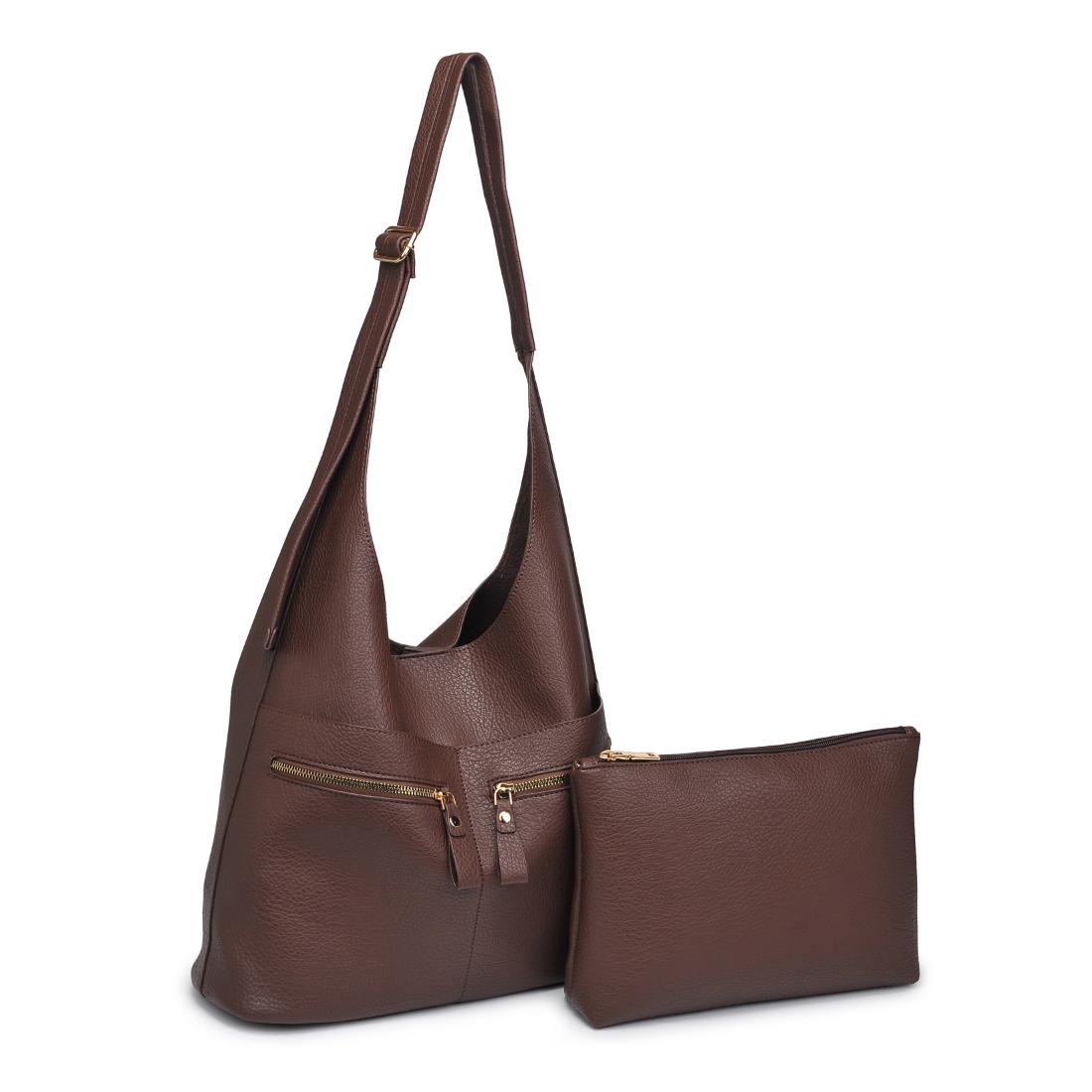 Product Image of Urban Expressions Rhea Hobo 840611145246 View 6 | Chocolate