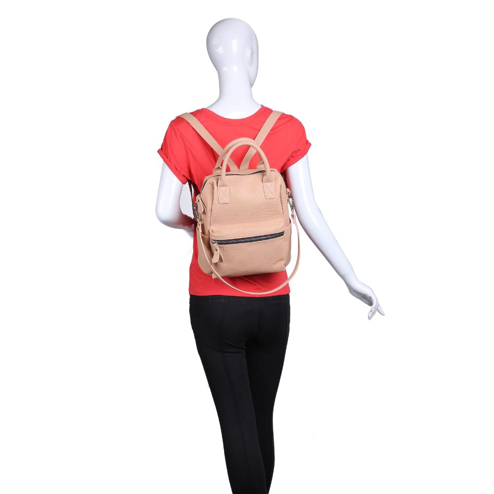 Product Image of Urban Expressions Andre Textured Backpack NA-840611164469 View 5 | Nude