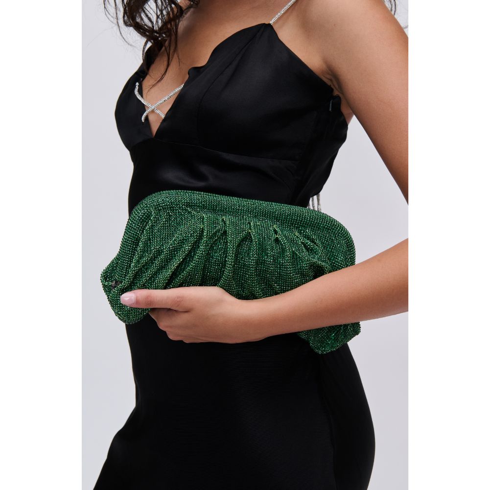 Woman wearing Green Urban Expressions Irina Evening Bag 840611123466 View 4 | Green