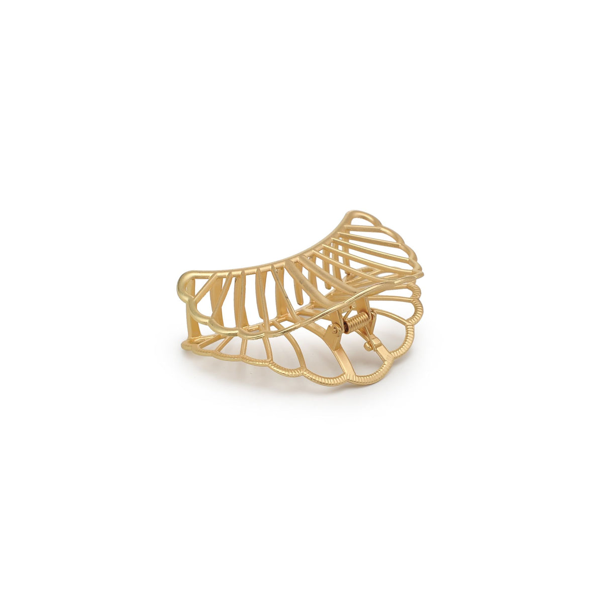 Product Image of Urban Expressions Clam Seashell Metal Claw Hair Claw 818209014120 View 3 | Matte Rose Gold