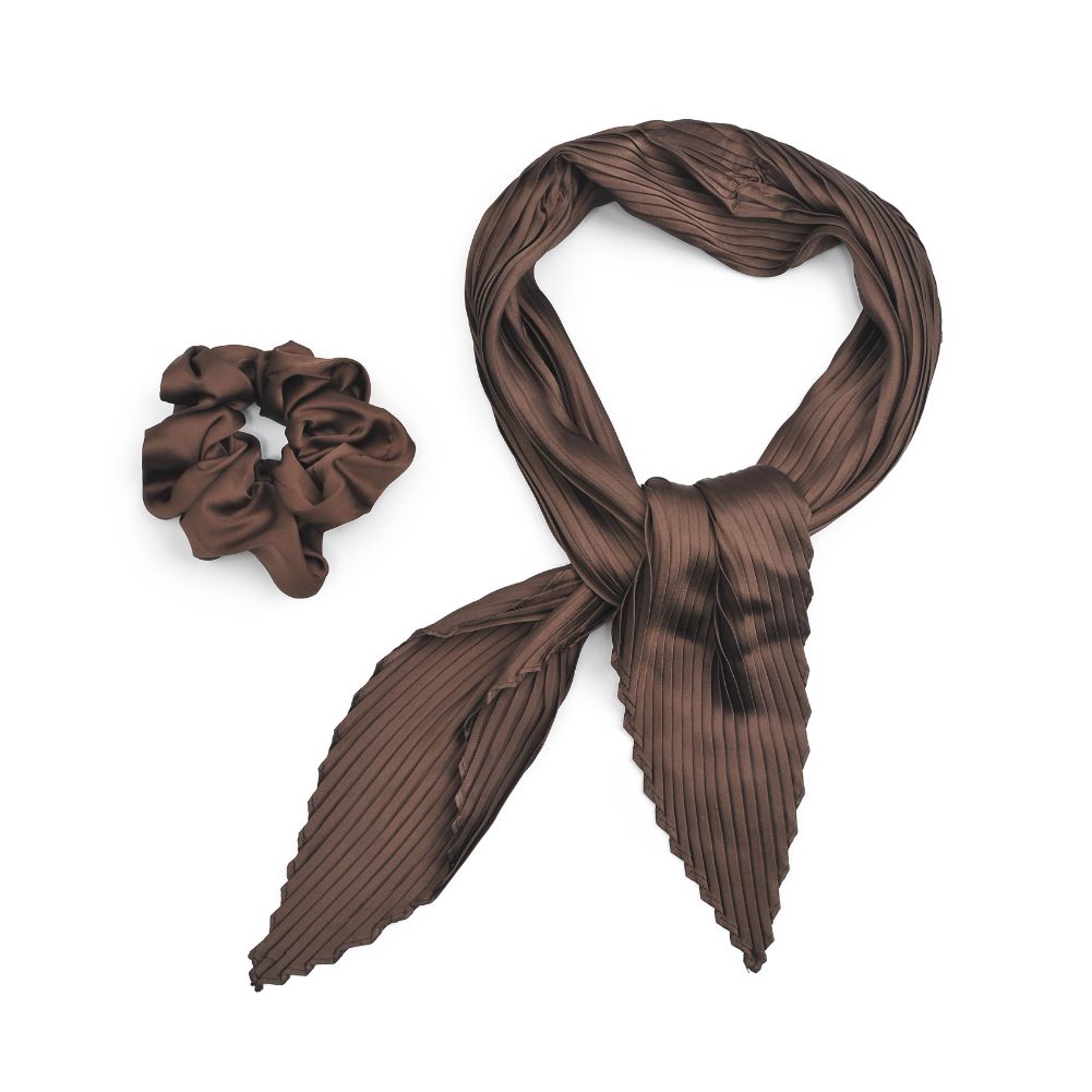 Product Image of Urban Expressions Scarf Scrunchie Scrunchie 818209014083 View 6 | Brown