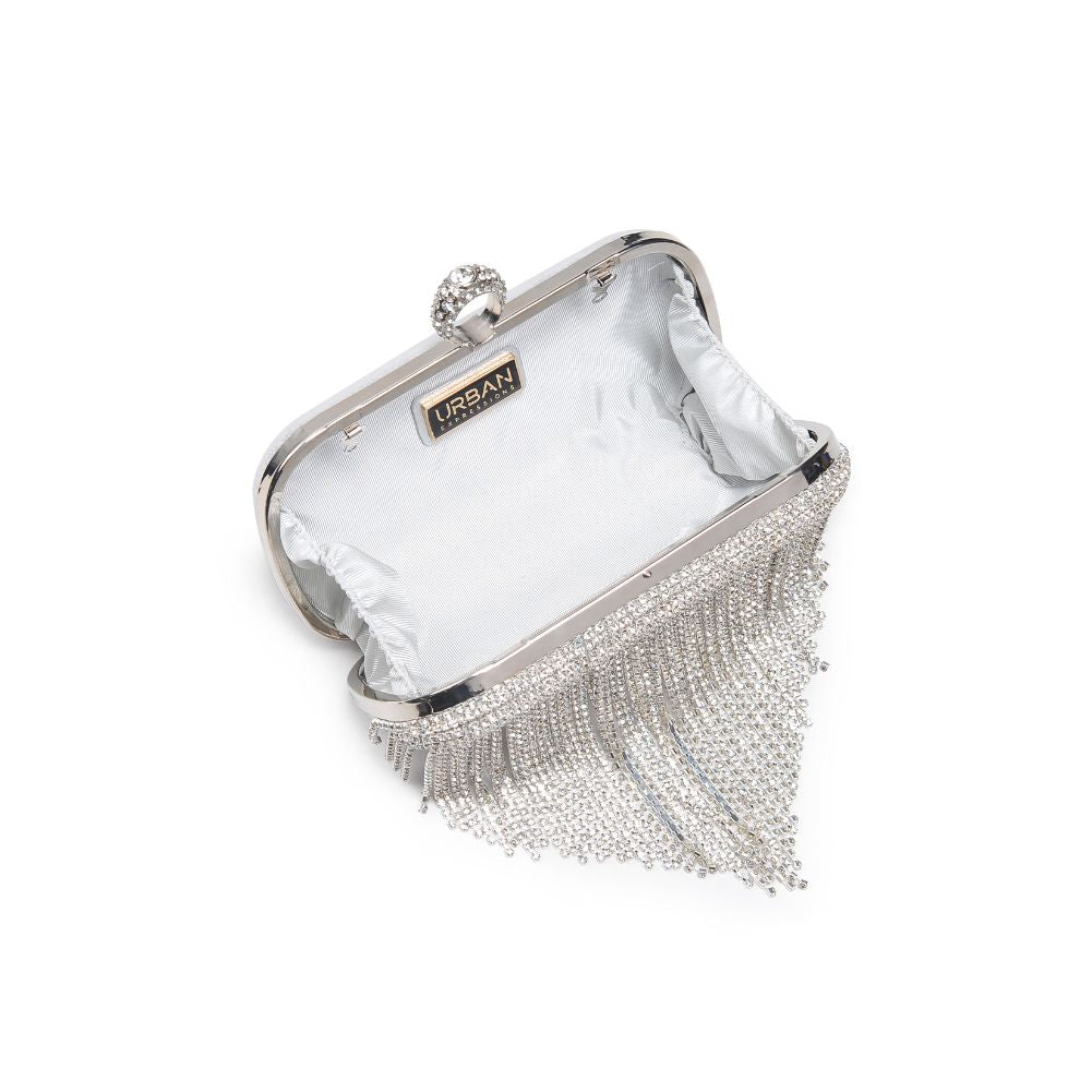Product Image of Urban Expressions Vivian Evening Bag 840611113566 View 8 | Silver