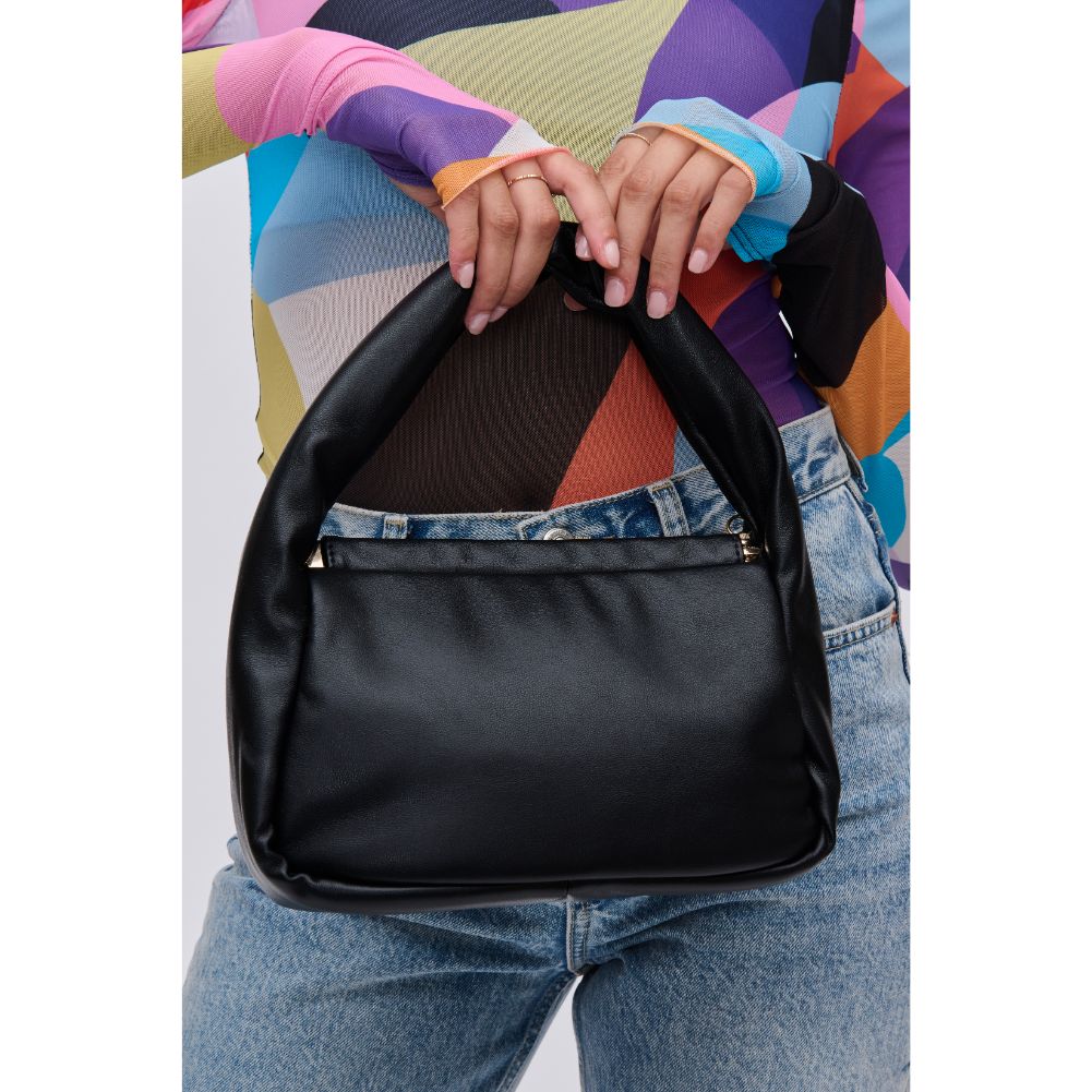 Woman wearing Black Urban Expressions Lucie Crossbody 840611114303 View 4 | Black