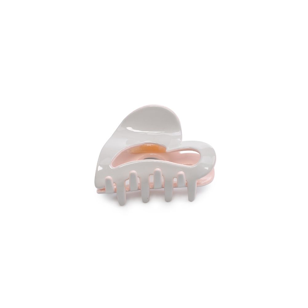 Product Image of Urban Expressions Heart Design Small Claw Hair Claw 818209013369 View 2 | White