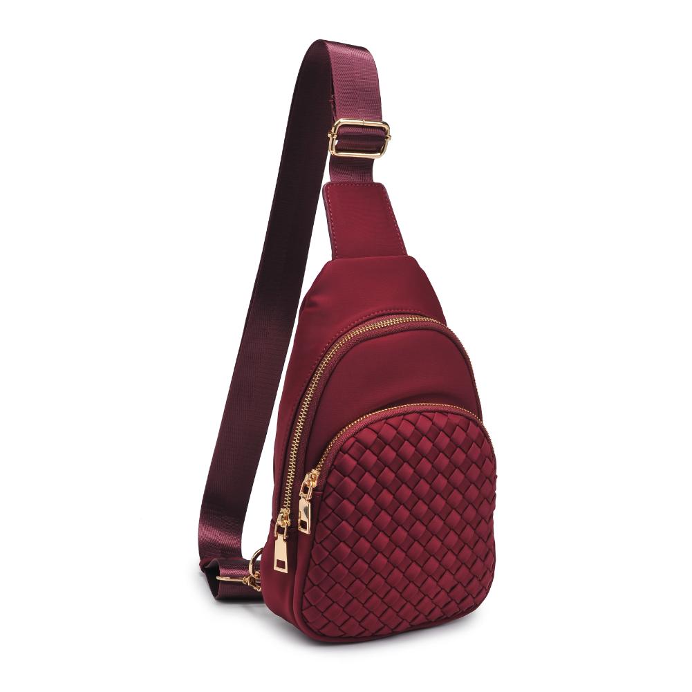 Product Image of Urban Expressions Hailey Sling Backpack 840611125507 View 2 | Wine