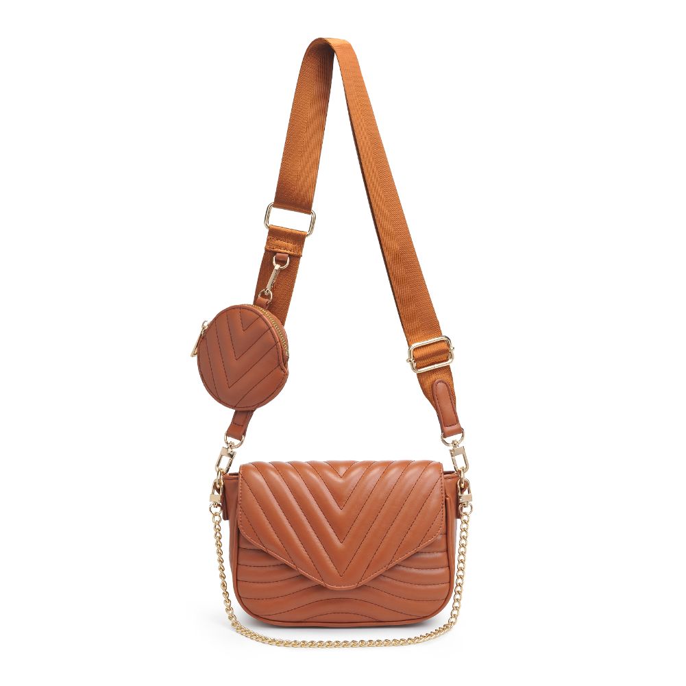 Product Image of Urban Expressions Rayne Crossbody 840611183064 View 5 | Cognac