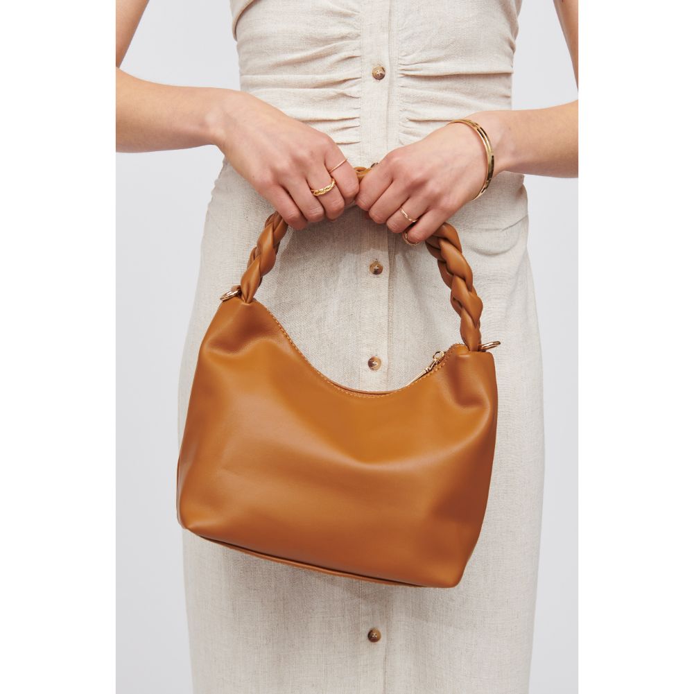 Woman wearing Tan Urban Expressions Laura Shoulder Bag 818209016681 View 4 | Tan