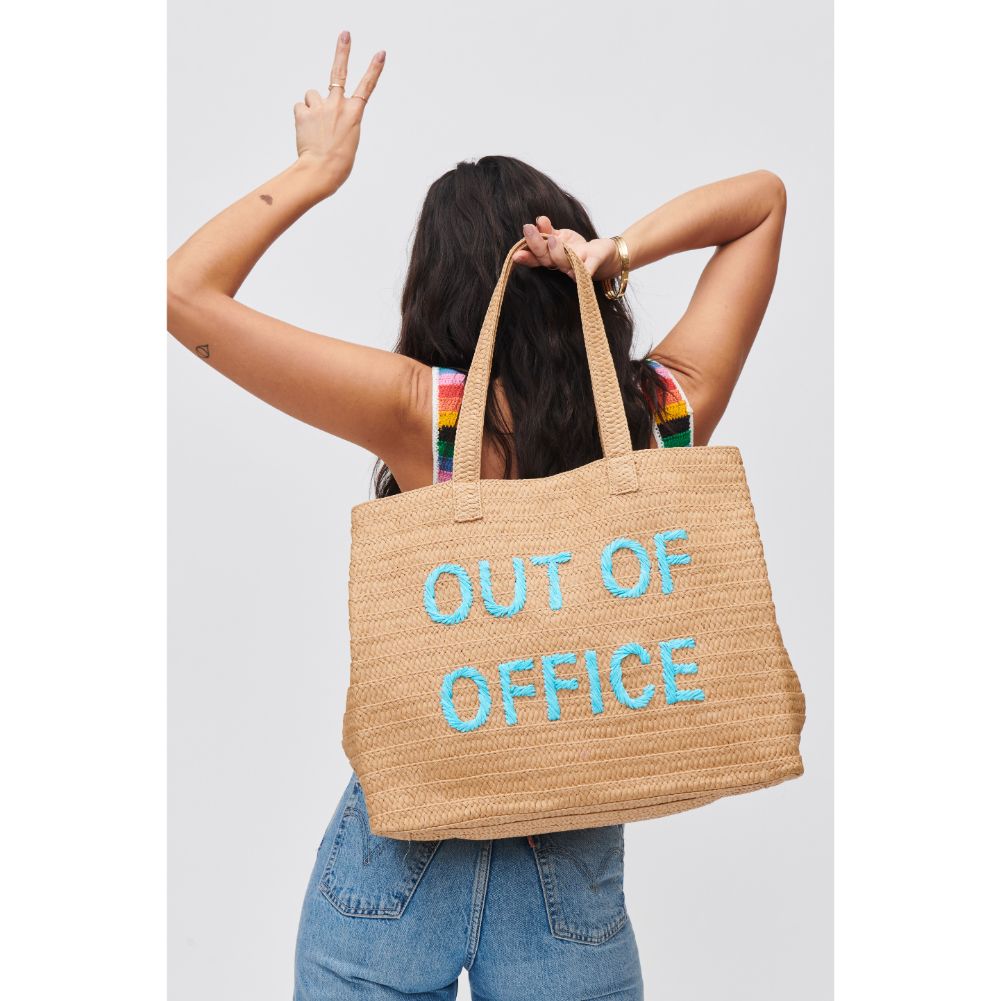 Woman wearing Out of Office Urban Expressions Seaton Tote 840611118714 View 4 | Out of Office