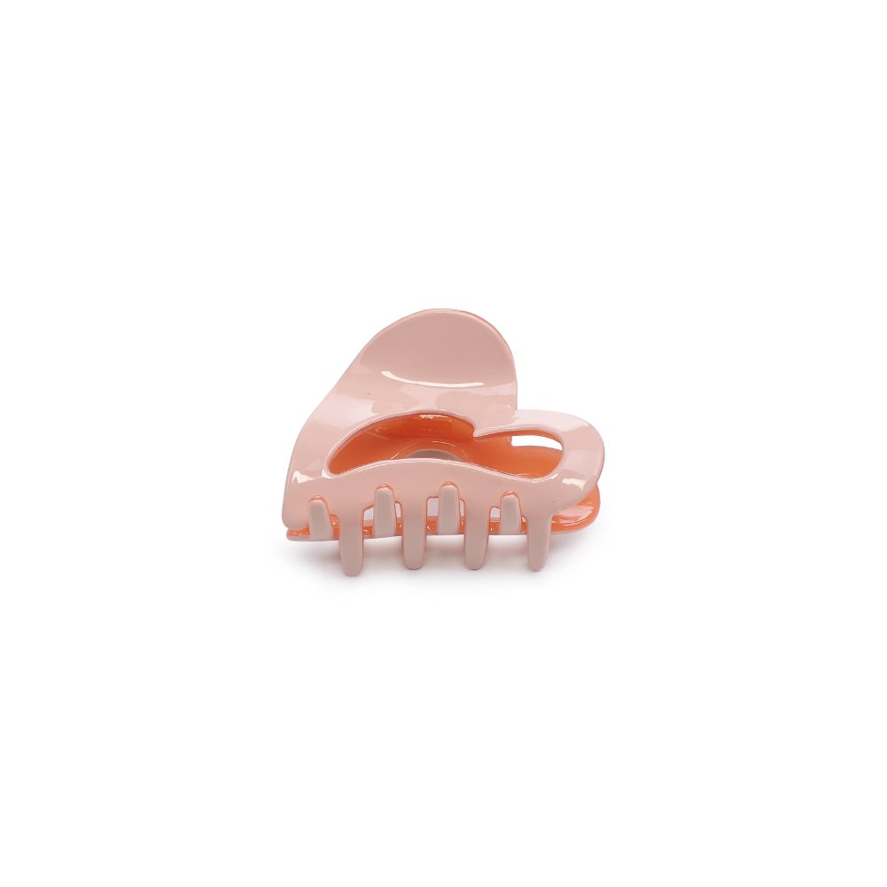Product Image of Urban Expressions Heart Design Small Claw Hair Claw 818209013352 View 6 | Pink
