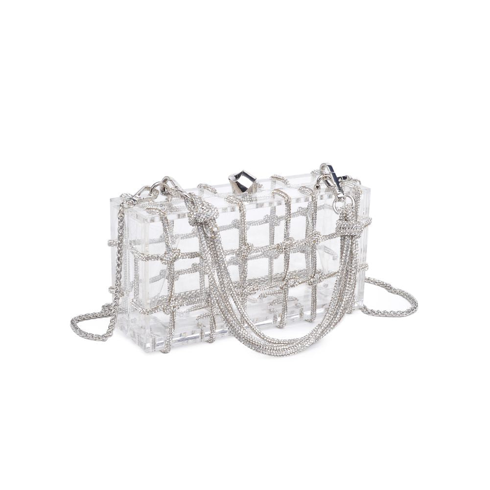 Product Image of Urban Expressions Ziggy Evening Bag 840611106520 View 6 | Silver