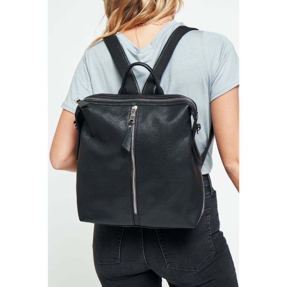 Woman wearing Black Urban Expressions Kenzie Backpack 840611133564 View 1 | Black