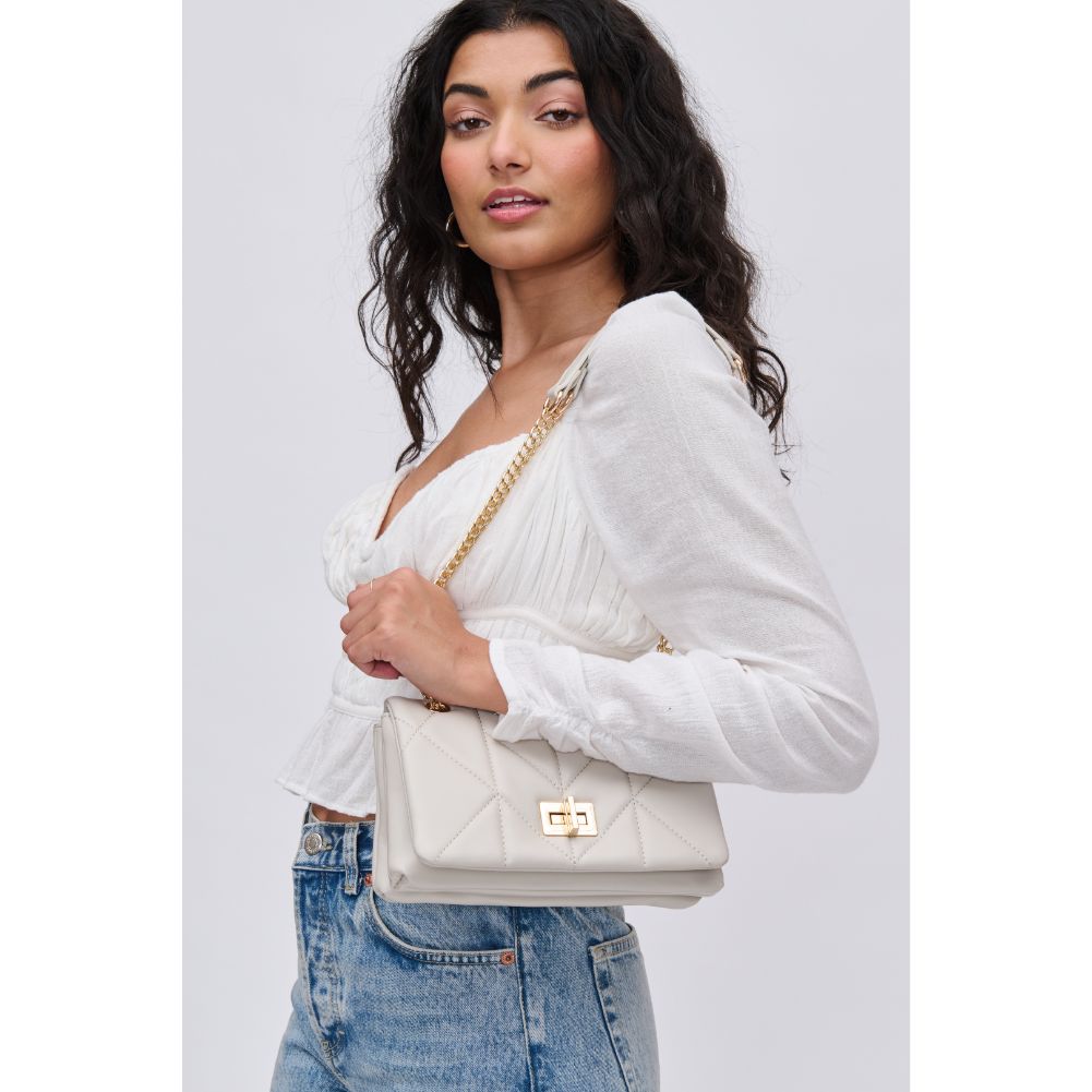 Woman wearing Bone Urban Expressions Madison Crossbody 840611114969 View 1 | Bone