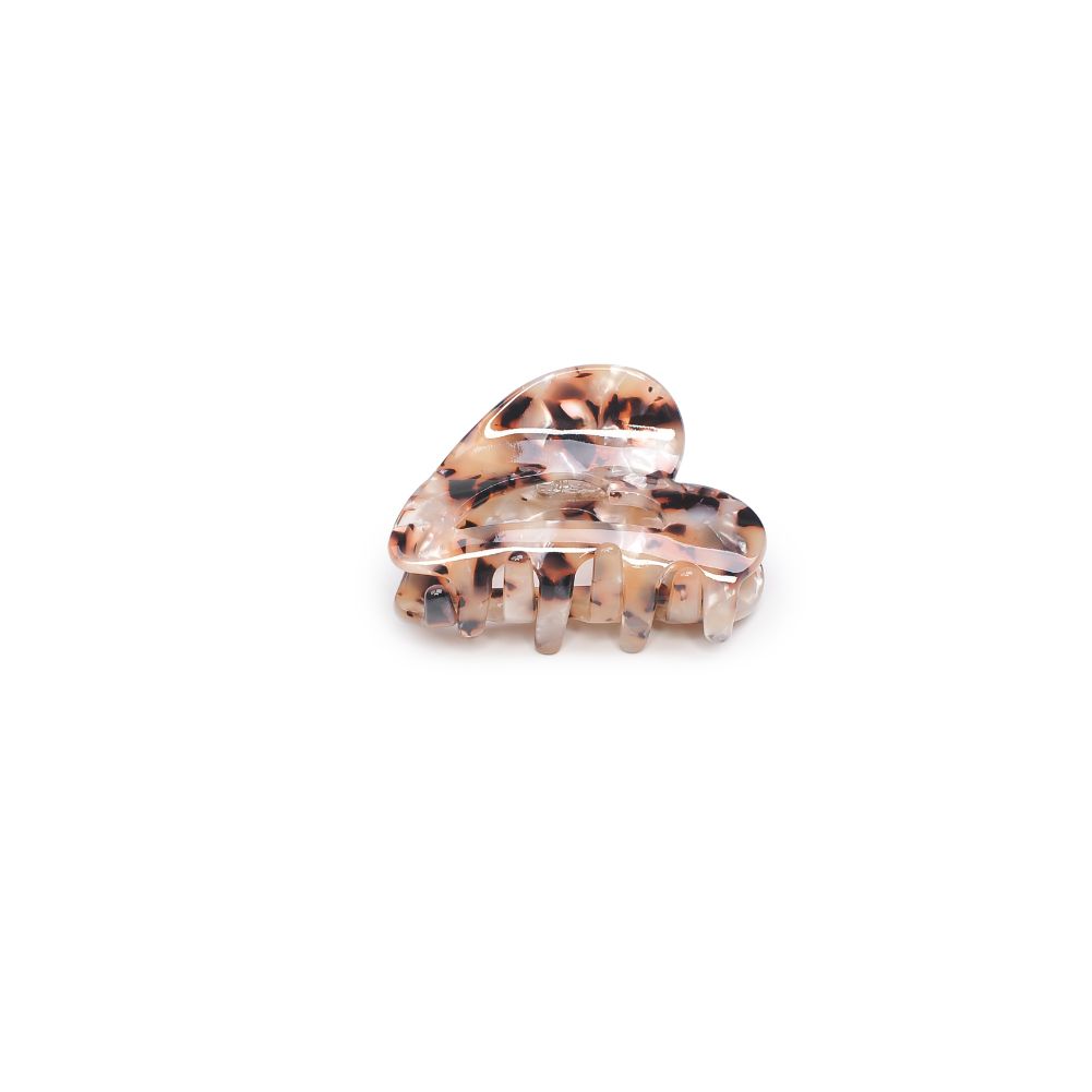 Product Image of Urban Expressions Francesca - Heart Cut Out Hair Claw Hair Claw 818209013499 View 2 | Cream Tortoise